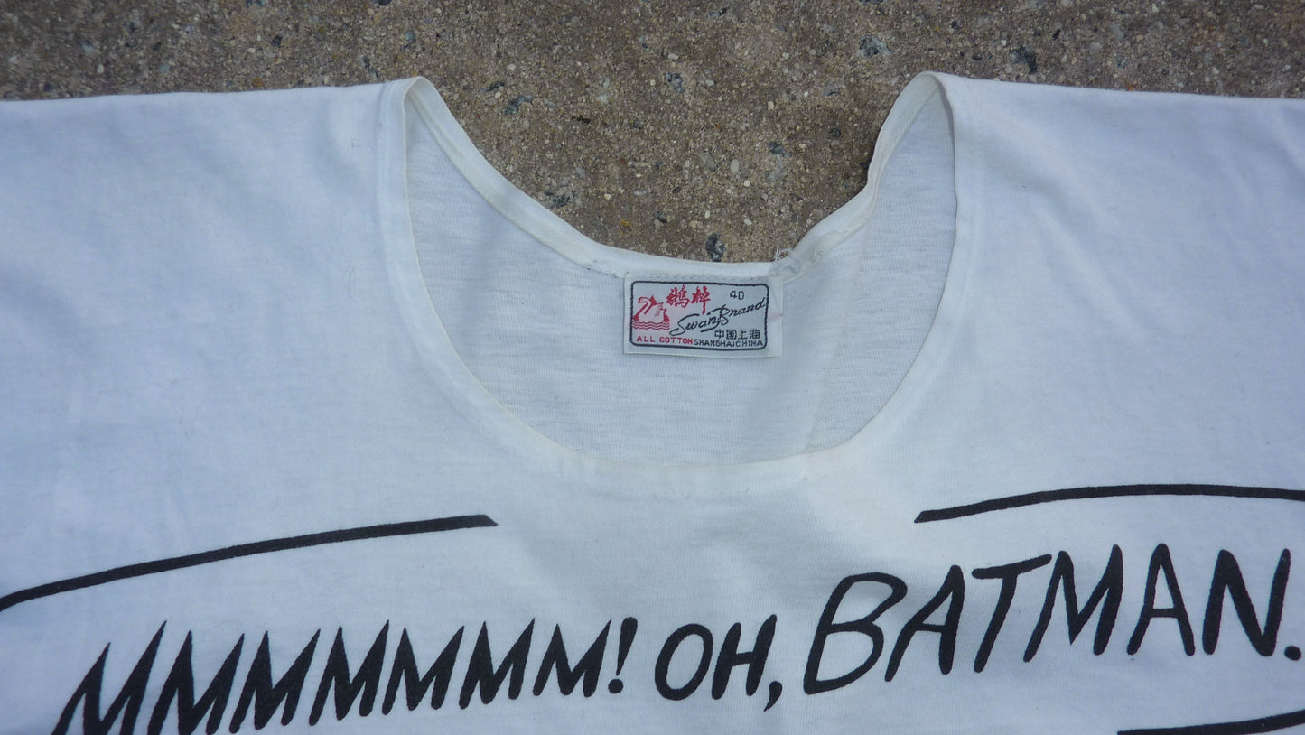 Vintage 1970s Batman Making out with Robin Insane Freaky Tshirt.