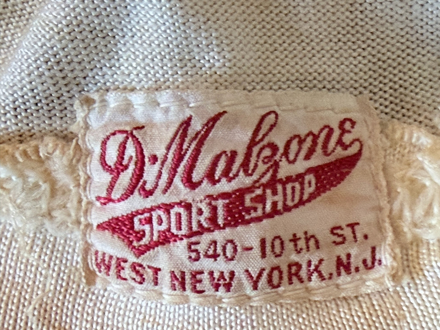 Vintage 1930s/40s Chain-stitched redskins Durene Tank Size Xs
