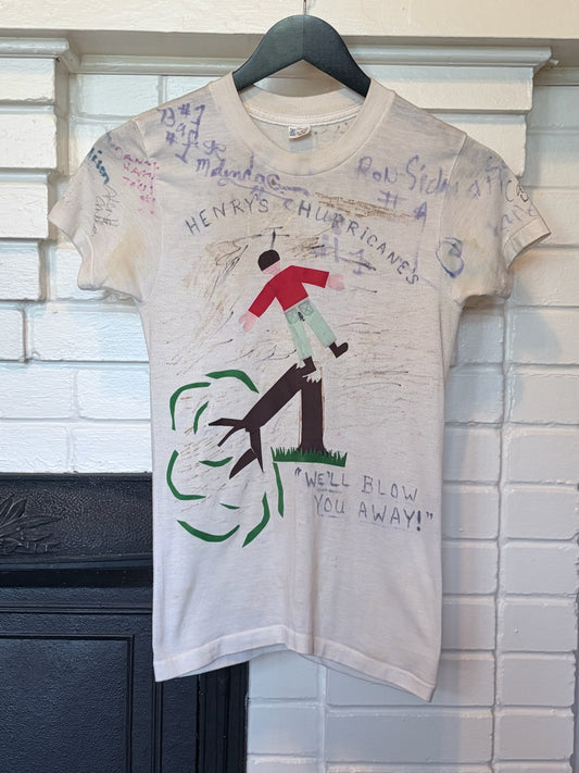 Vintage 1960s Class Signature Folk Art Tshirt Size Xs