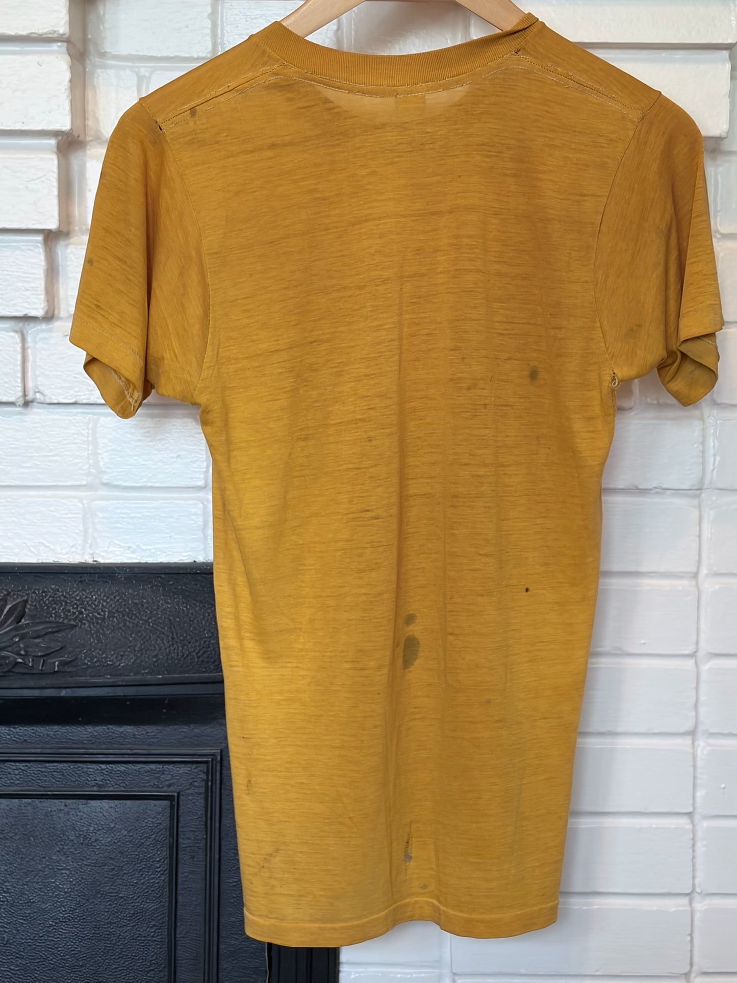 Vintage 1970s Magic Mushroom Distressed Tee Shirt Size S