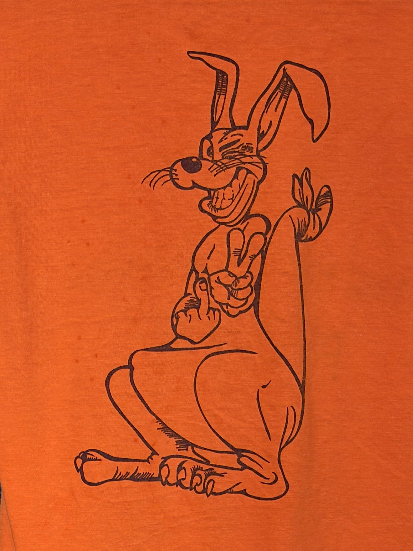 Vintage 1960s Fuck You Kangaroo Tee Shirt Size S