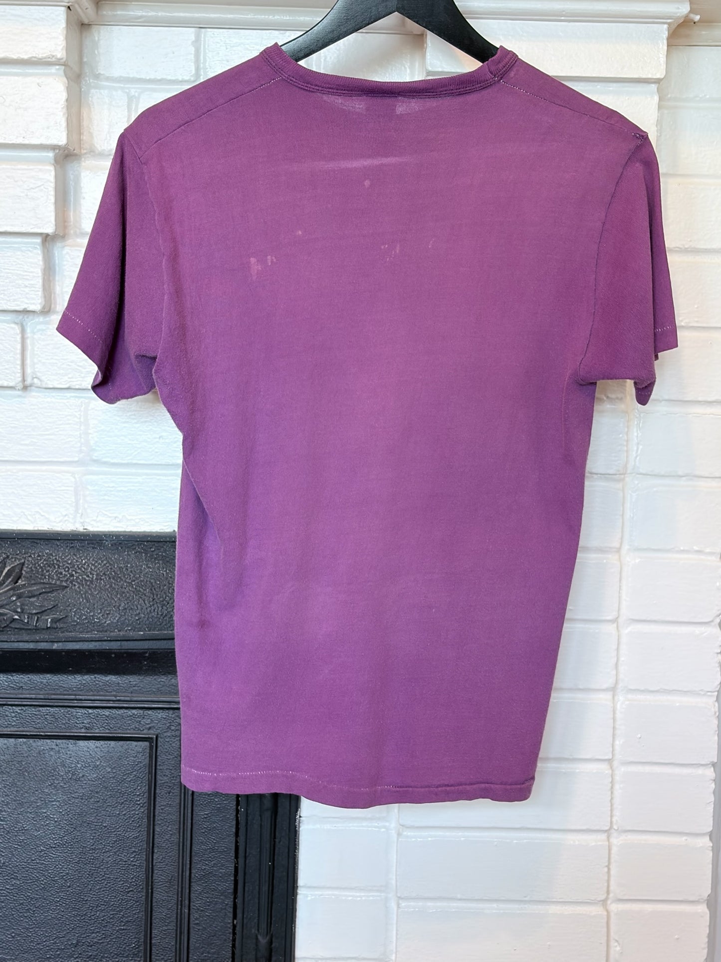 Vintage 1970s Pink Floyd Glitter Print Tee Size M