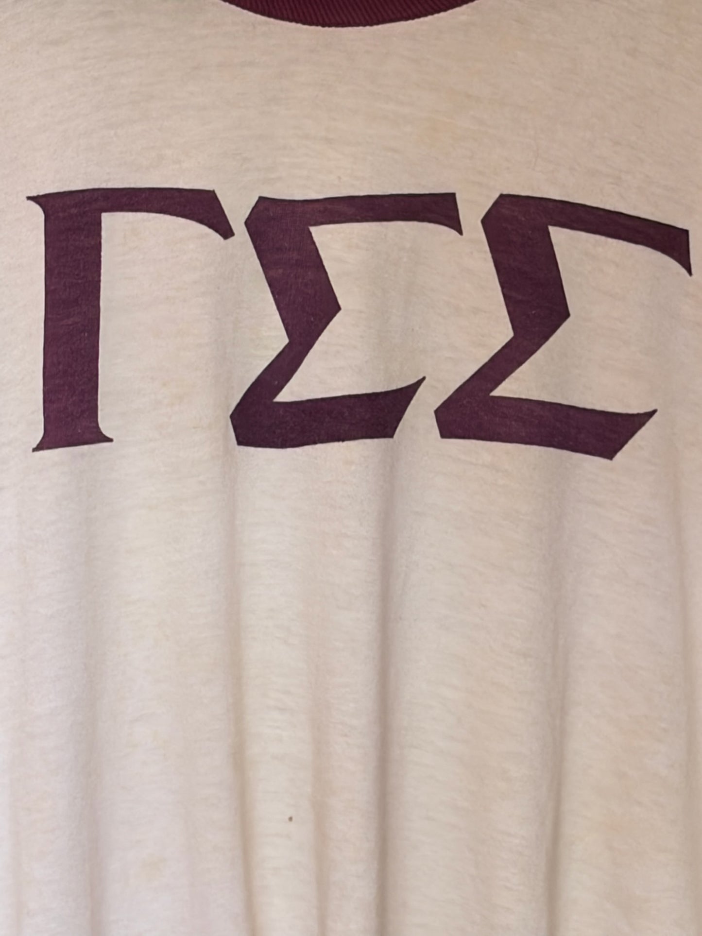 Vintage 1960s Distressed Frat Tee Shirt Size S