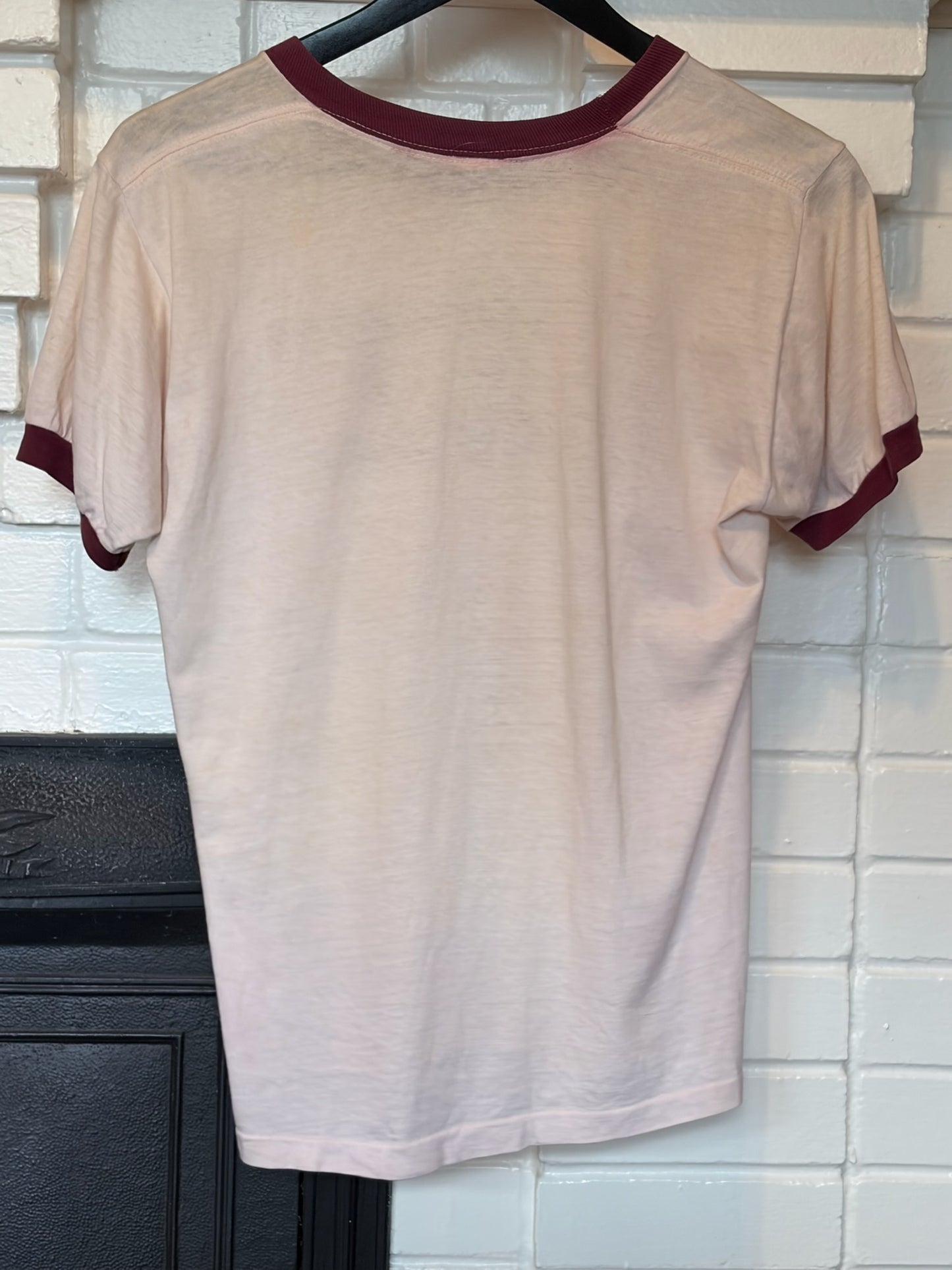 Vintage 1960s Distressed Frat Tee Shirt Size S