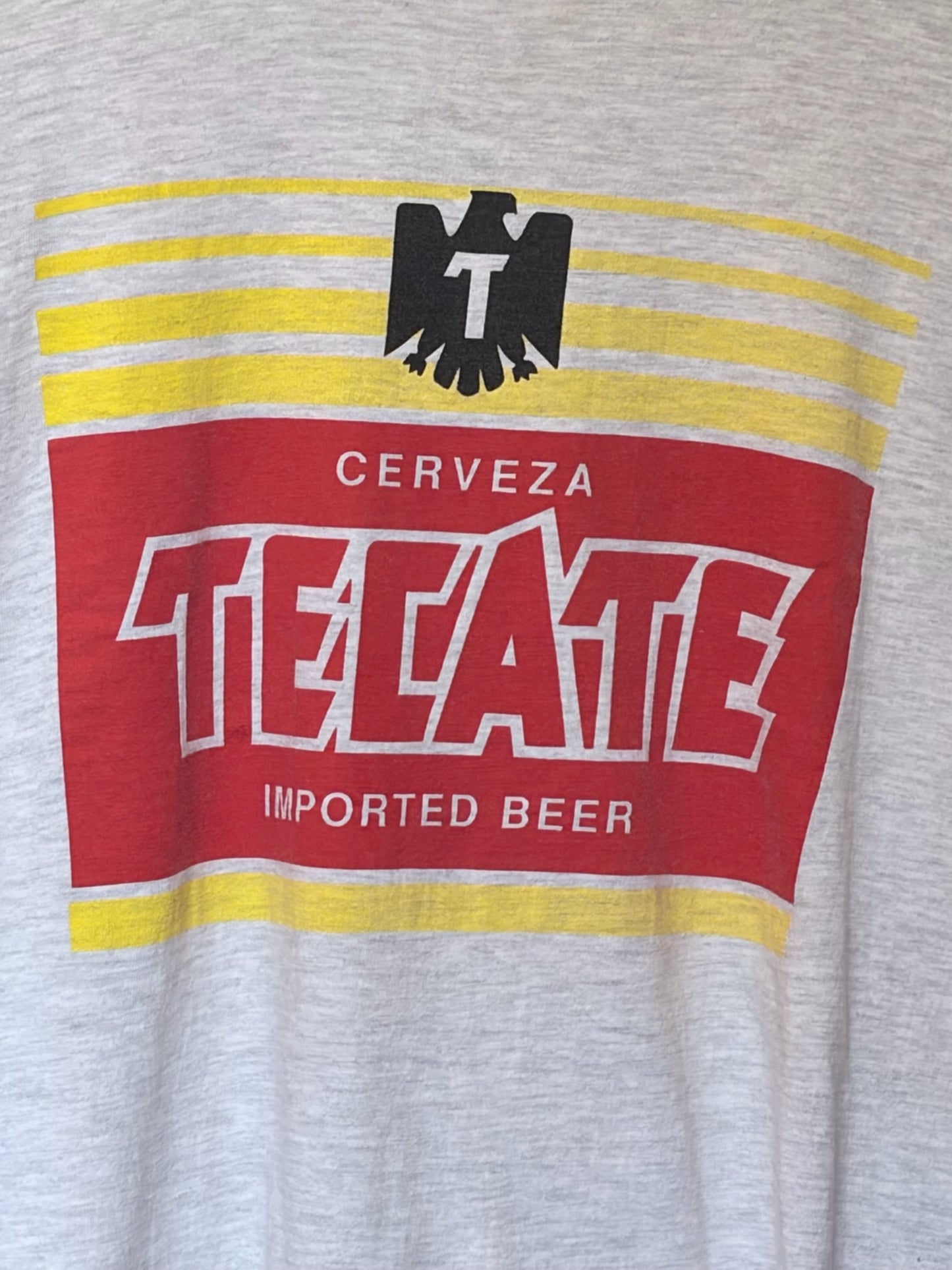 Vintage 1990s Rare Tecate Beer Promo Tee Size XL