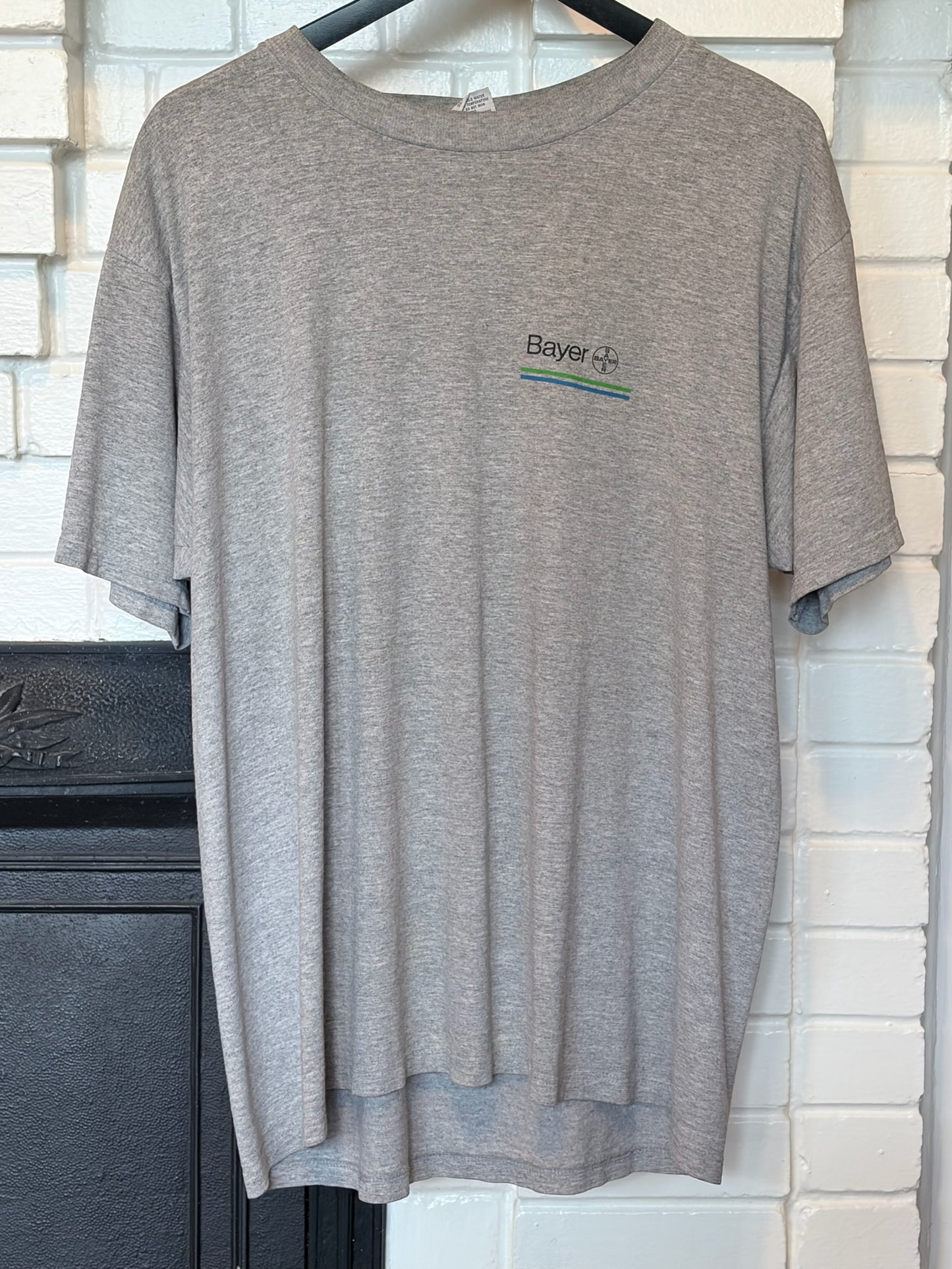 Vintage 1990s Rare Bayer Pharmaceuticals Tee Shirt Size XL