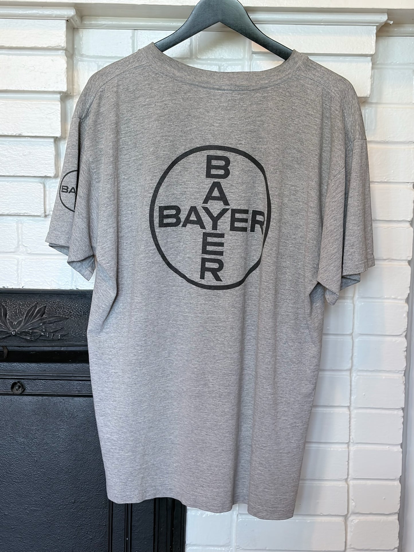 Vintage 1990s Rare Bayer Pharmaceuticals Tee Shirt Size XL