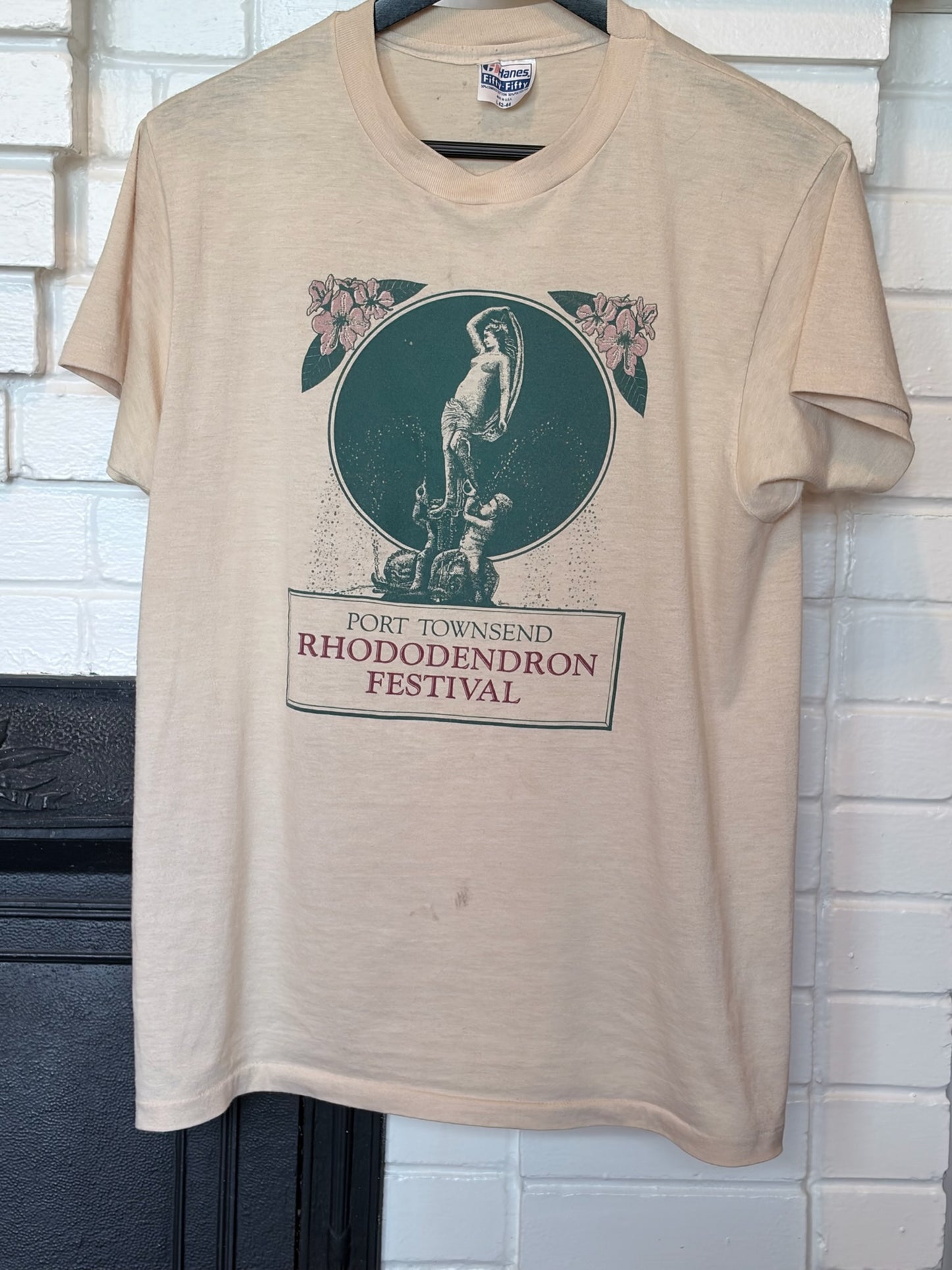 Vintage 1980s Rhododendron Festival Tee Shirt Size M